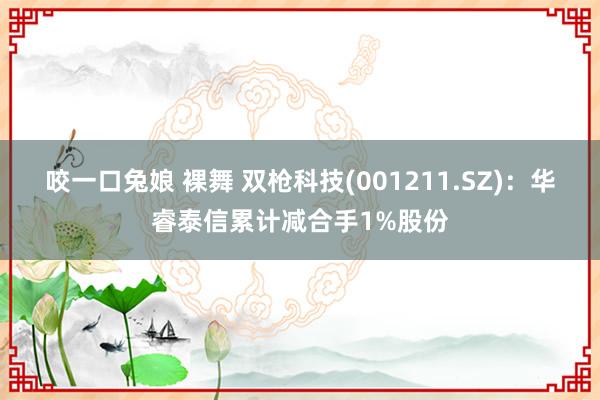 咬一口兔娘 裸舞 双枪科技(001211.SZ)：华睿泰信累计减合手1%股份