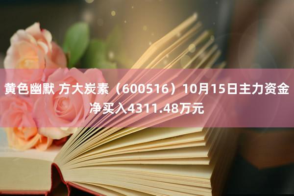 黄色幽默 方大炭素（600516）10月15日主力资金净买入4311.48万元