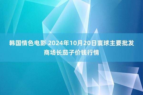 韩国情色电影 2024年10月20日寰球主要批发商场长茄子价钱行情