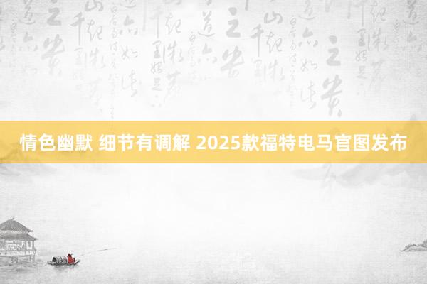 情色幽默 细节有调解 2025款福特电马官图发布