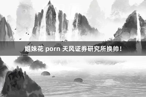 姐妹花 porn 天风证券研究所换帅！