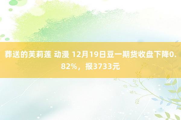 葬送的芙莉莲 动漫 12月19日豆一期货收盘下降0.82%，报3733元